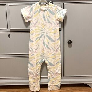 NWT Grayson Mini Short Sleeve Tie Dye Romper Toddler Girl Size 24M
